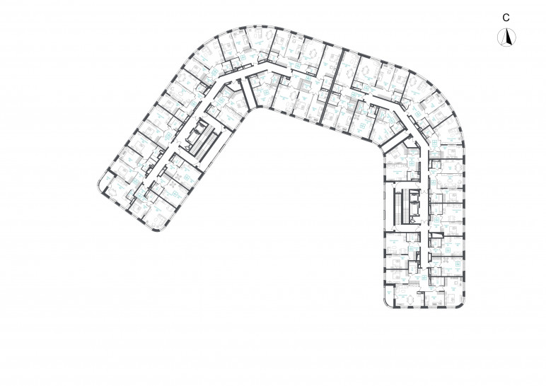 Четырёхкомнатная квартира 104.7 м²